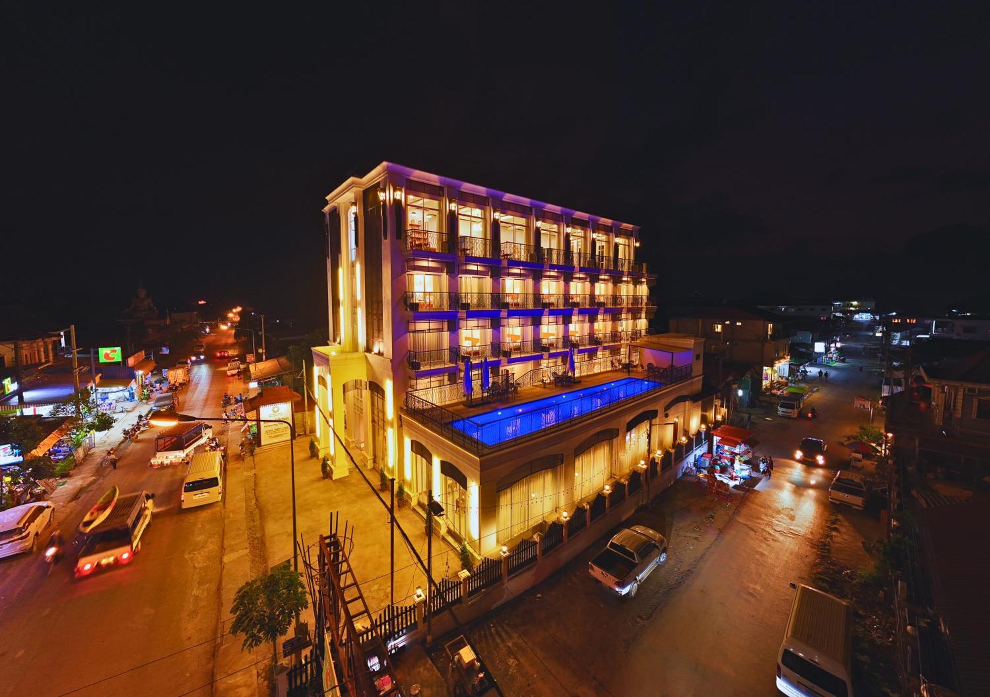 Oudomsin Vangvieng Hotel Ванг Виенг Екстериор снимка